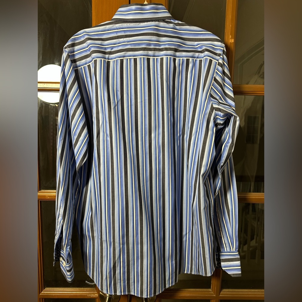 Bugatchi Multicolor Striped Button Down Shirt - image 2